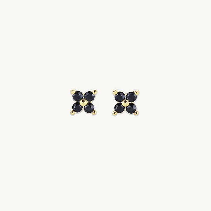 Earrings Black Clover Sapphire Earrings Camile Stone