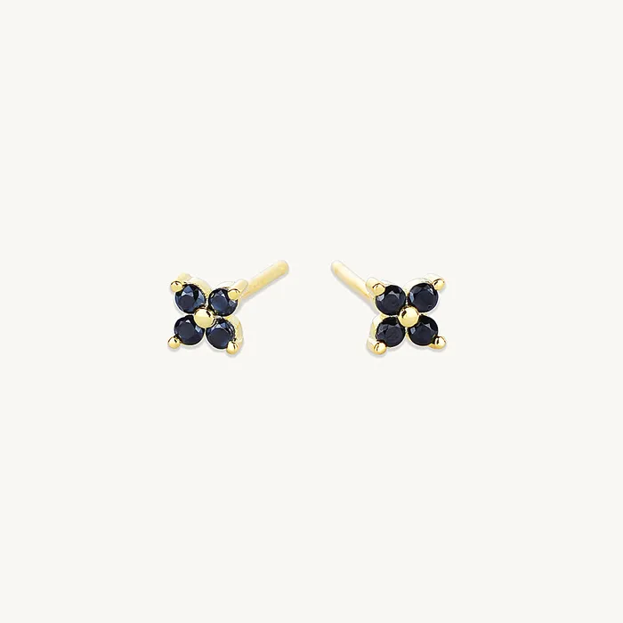 Earrings Black Clover Sapphire Earrings Camile Stone