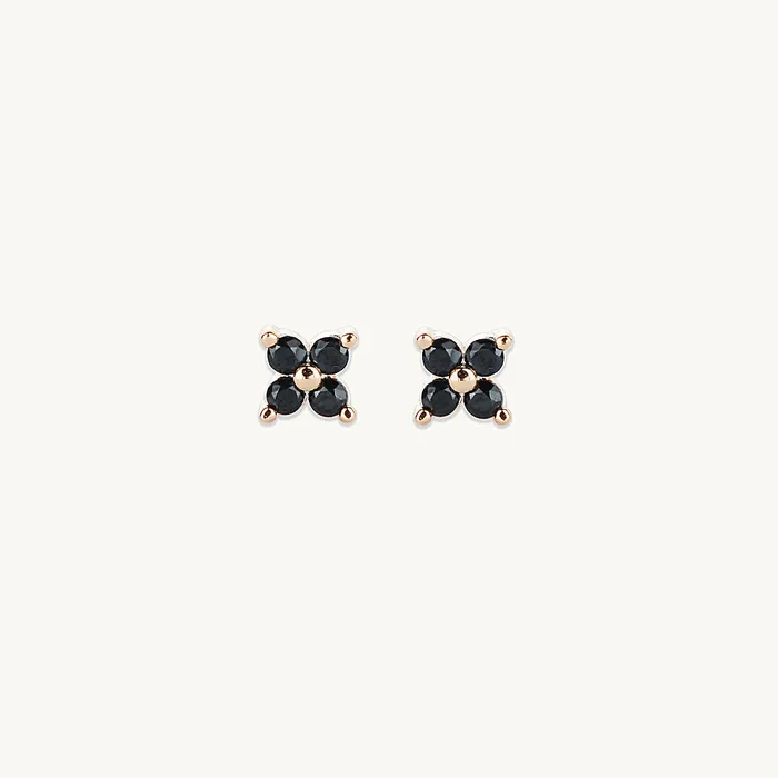 Earrings Black Clover Sapphire Earrings Camile Stone