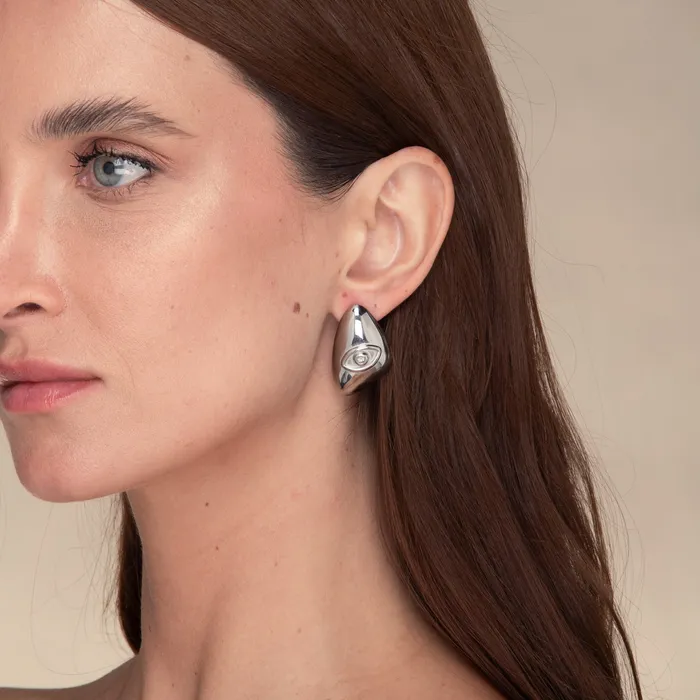 Earrings Camile Stone Evil Eye Dome Stud Earrings