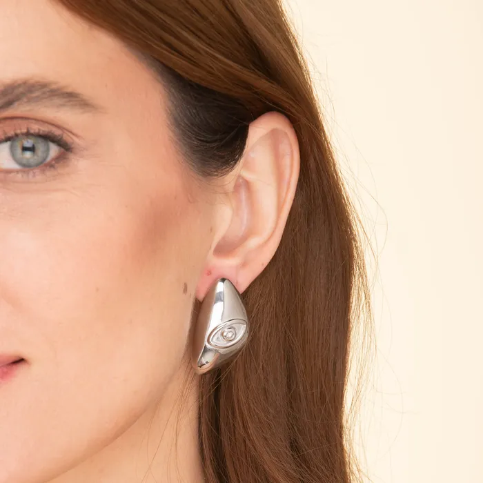 Earrings Camile Stone Evil Eye Dome Stud Earrings