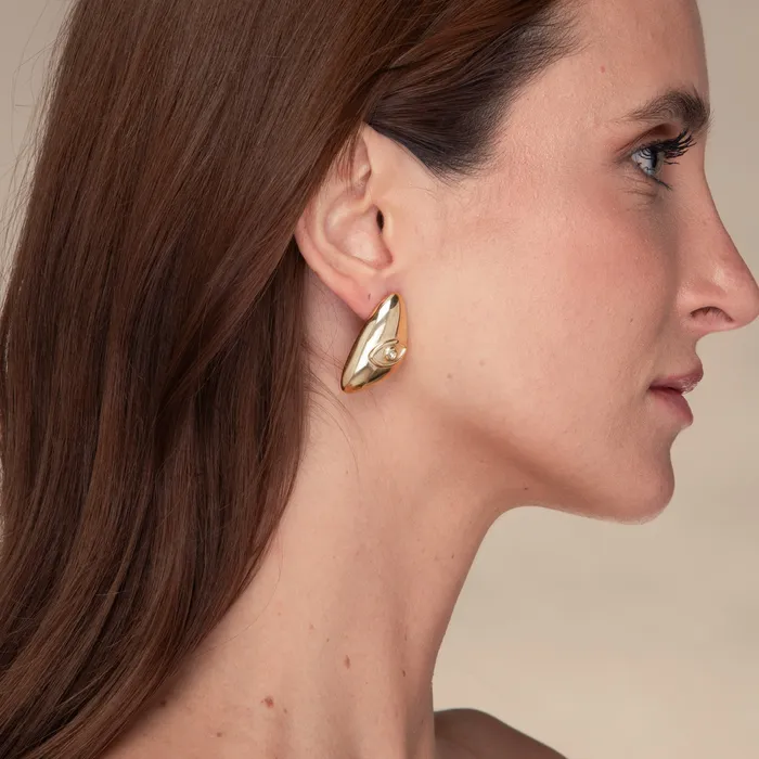 Earrings Camile Stone Evil Eye Dome Stud Earrings