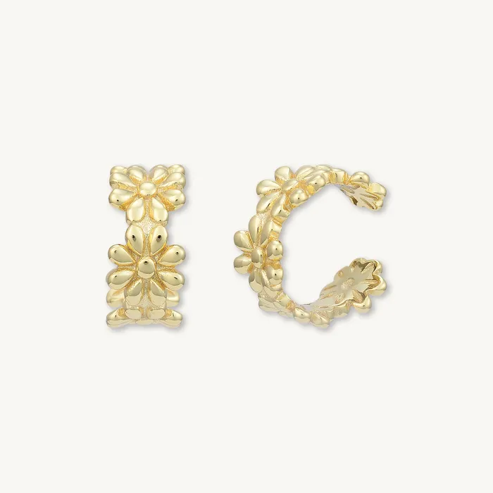 Earrings Daisy Ear Cuff Earrings Camile Stone