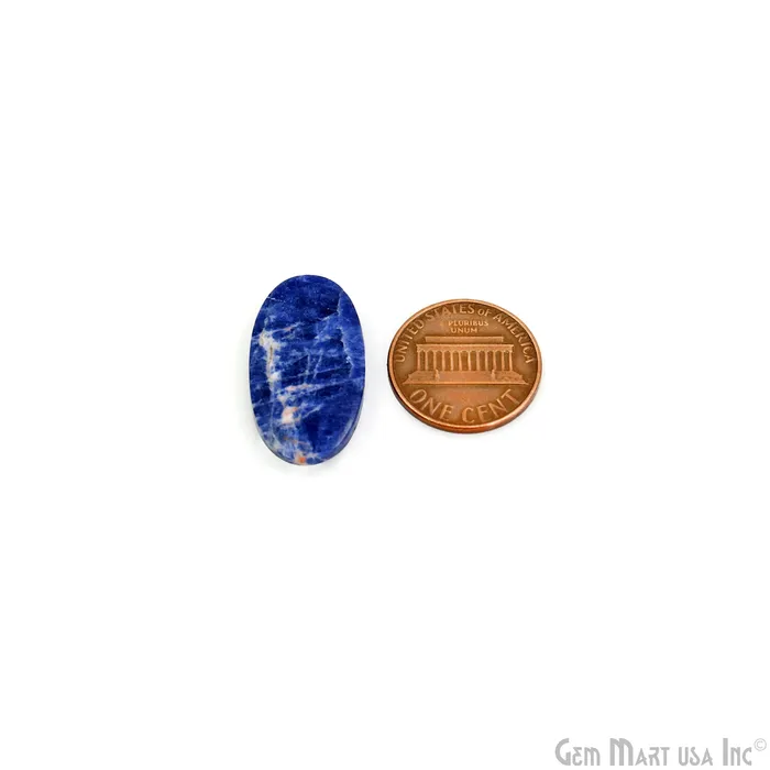 Earrings GemMartUSA Sodalite Oval Shape 26x14mm Loose Gemstone For Earring Pair