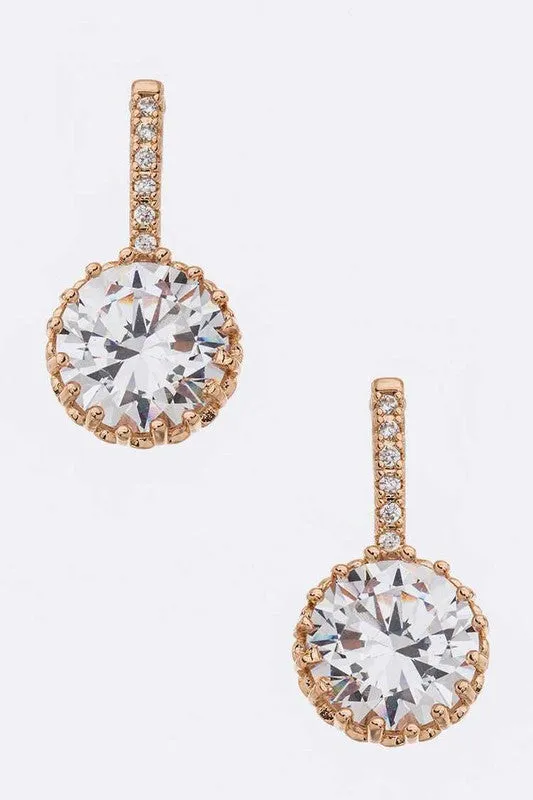 Earrings LA Jewelry Plaza Cubic Zirconia Post Earrings Online Only