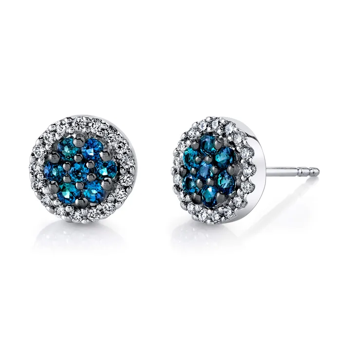 Earrings Safiya Jewels Daydream 18K White Gold Natural Alexandrite Earring Earrings Safiya Jewels Daydream 18K White Gold Natural Alexandrite Earring