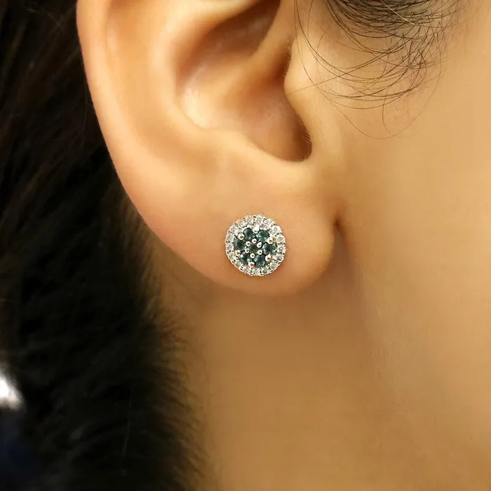 Earrings Safiya Jewels Daydream 18K White Gold Natural Alexandrite Earring