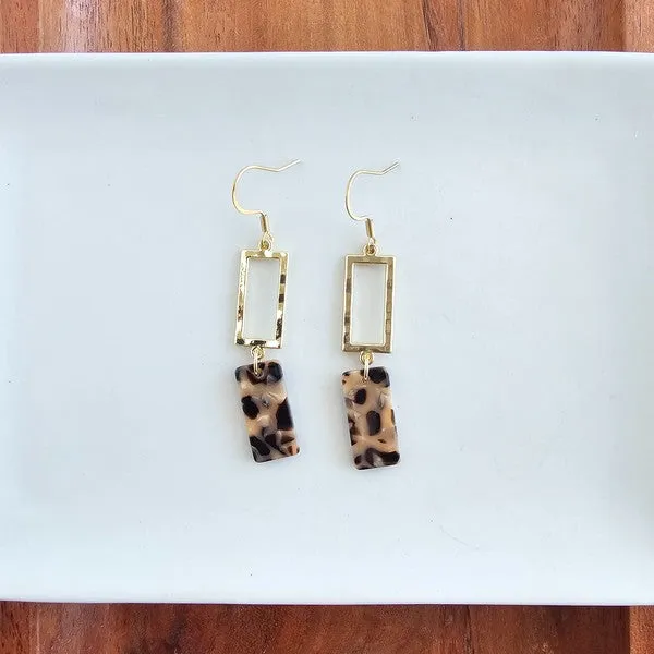 Earrings Spiffy Splendid Raya Earrings Cheetah