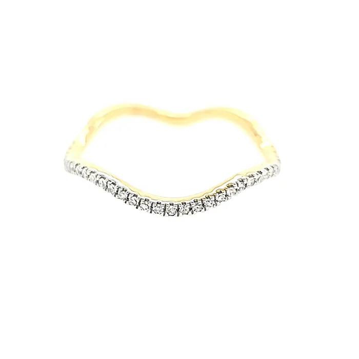 Ella Stein YG Diamond Wave Ring SI1967 Ella Stein Rings