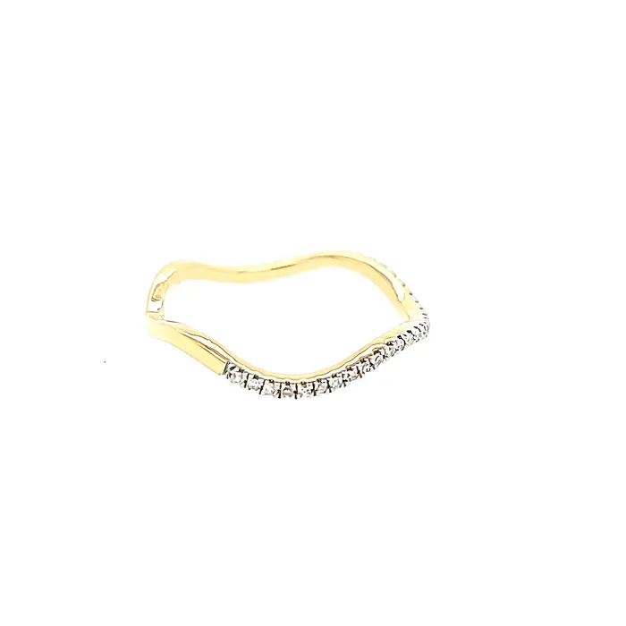 Ella Stein YG Diamond Wave Ring SI1967 Ella Stein Rings
