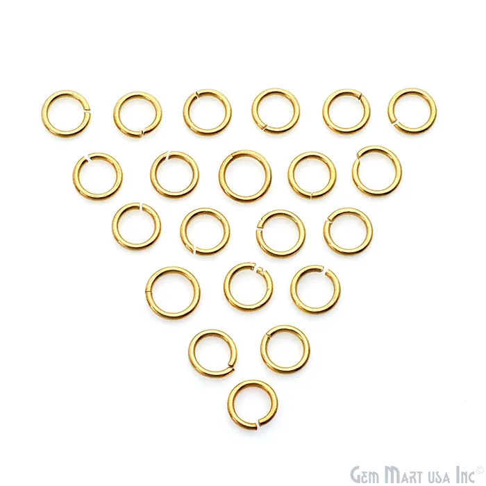GemMartUSA Charm Necklaces 10pc Lot Open Jump Rings 5mm Gold Plated Finding Jewelry Charm GemMartUSA Charm Necklaces 10pc Lot Open Jump Rings 5mm Gold Plated Finding Jewelry Charm