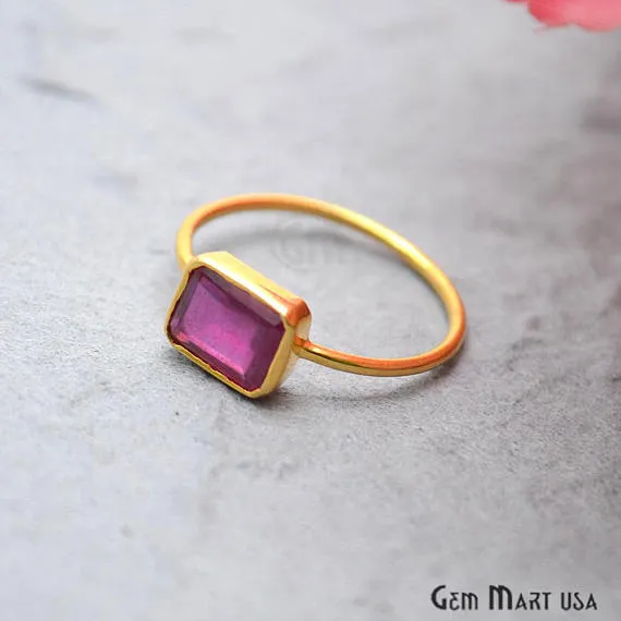 GemMartUSA Rings Ruby Stone 235ct Gold Vermeil 9x7mm Gemstone Wedding Ring GemMartUSA Rings Ruby Stone 235ct Gold Vermeil 9x7mm Gemstone Wedding Ring