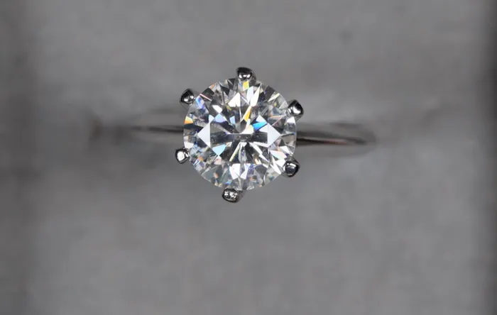 Lab Diamonds London Rings 30ct Solitaire Diamond Ring Womens Big Moissanite Diamond Engagement Ring