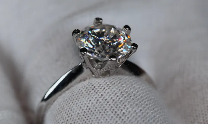 Lab Diamonds London Rings 30ct Solitaire Diamond Ring Womens Big Moissanite Diamond Engagement Ring