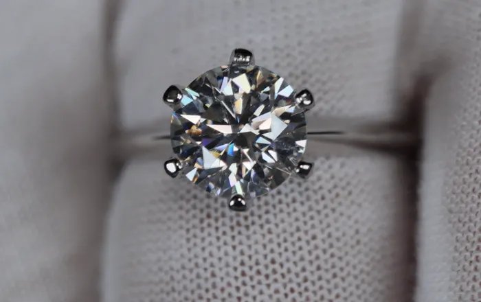 Lab Diamonds London Rings 30ct Solitaire Diamond Ring Womens Big Moissanite Diamond Engagement Ring
