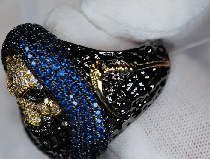 Lab Diamonds London Rings Diamond Skull Ring Black Diamond Ring Iced Out Skull Ring