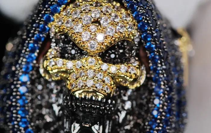 Lab Diamonds London Rings Diamond Skull Ring Black Diamond Ring Iced Out Skull Ring