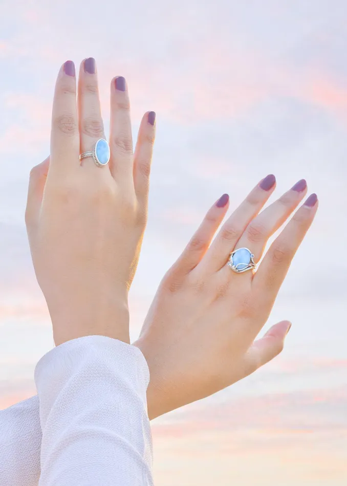 Larimar Solid 925 Sterling Silver Braided Design Ring Genuine Gemstone Jewelry YoTreasure Rings Larimar Solid 925 Sterling Silver Braided Design Ring Genuine Gemstone Jewelry YoTreasure Rings