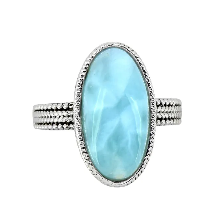 Larimar Solid 925 Sterling Silver Braided Design Ring Genuine Gemstone Jewelry YoTreasure Rings Larimar Solid 925 Sterling Silver Braided Design Ring Genuine Gemstone Jewelry YoTreasure Rings