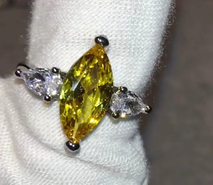 Minx London Rings Marquise Ring Marquise Diamond Ring Marquise Engagement Ring Marquise Diamond Cut Ring Yellow Diamond Wedding Ring Yellow Diamond