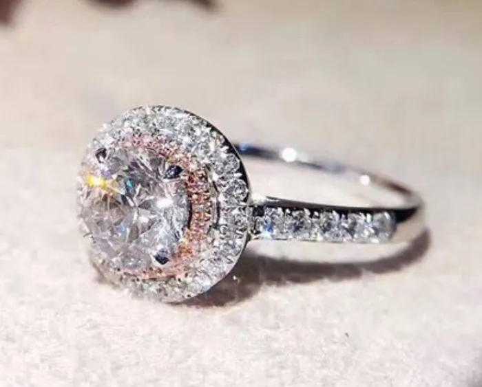 Minx London Rings Womens Engagement Ring Cheap Engagement Ring Pink Diamond Ring Womens Ring Brilliant Diamond Ring Halo Ring Womens Diamond Ring