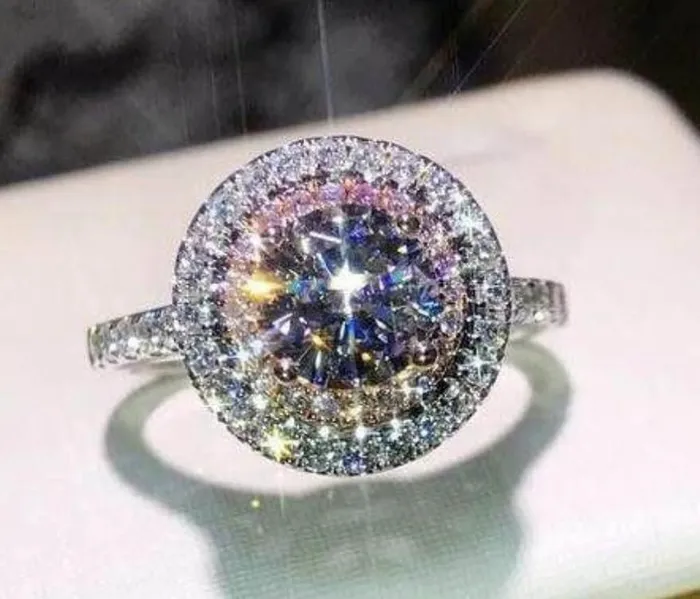 Minx London Rings Womens Engagement Ring Cheap Engagement Ring Pink Diamond Ring Womens Ring Brilliant Diamond Ring Halo Ring Womens Diamond Ring