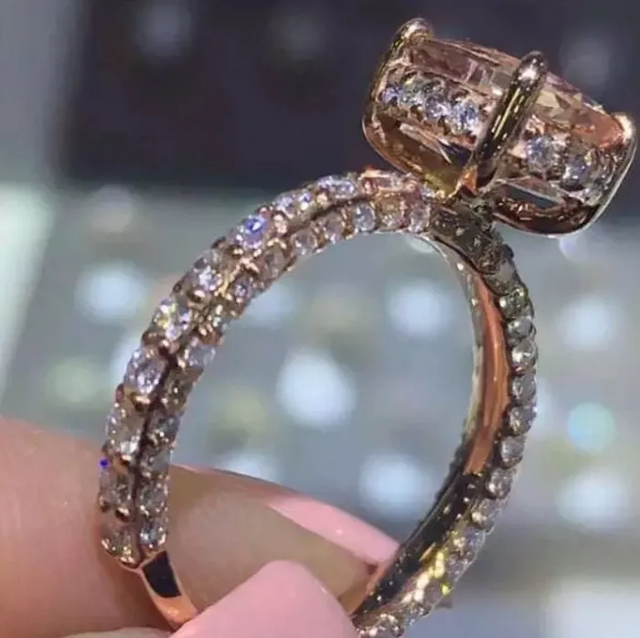 Minx London Rings Womens Rose Gold Ring Rose Gold Engagement Ring