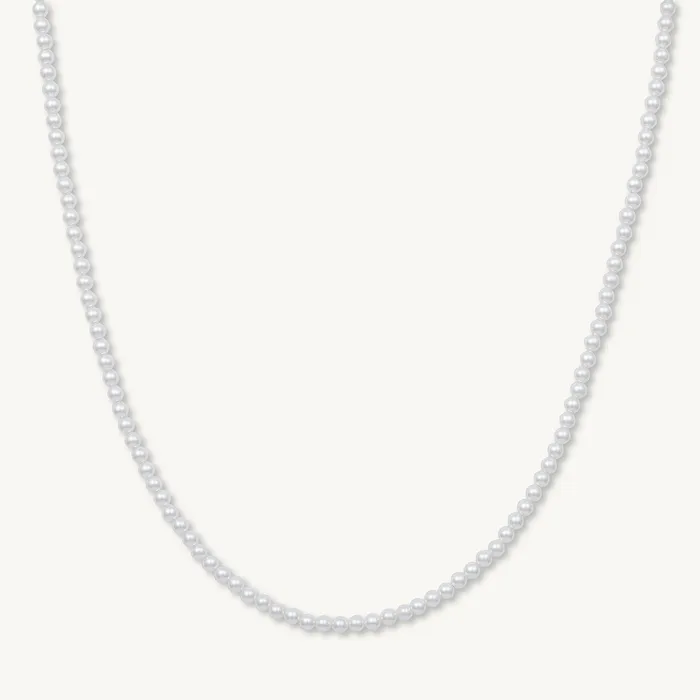 Necklaces Camile Stone Classic 4mm Round Pearl Necklace