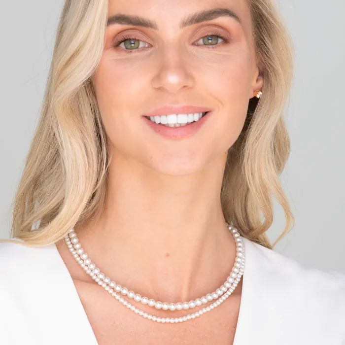 Necklaces Camile Stone Classic 4mm Round Pearl Necklace