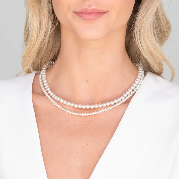 Necklaces Camile Stone Classic 4mm Round Pearl Necklace