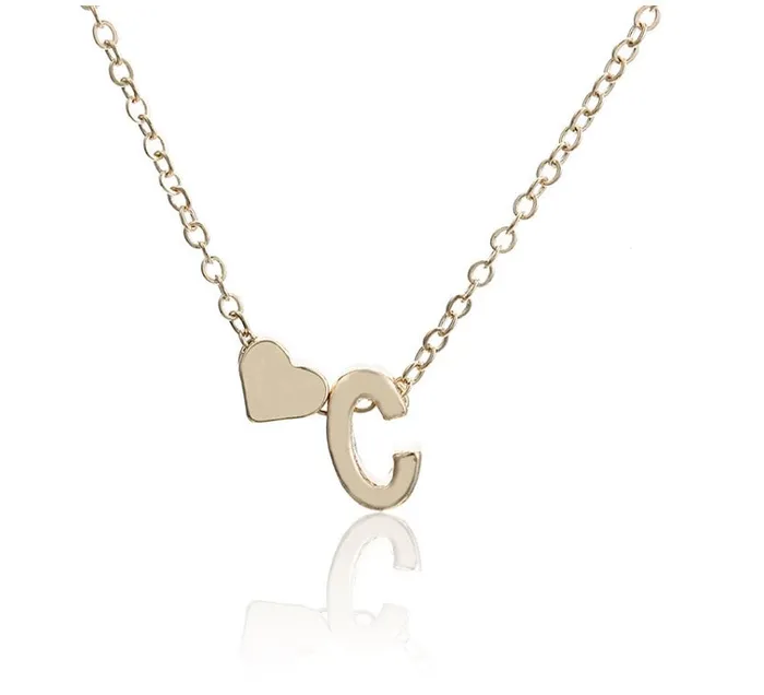 Necklaces initial necklace womens necklace women necklace gold heart necklace personalised necklace heart pendant heart necklace gold pendant Minx London