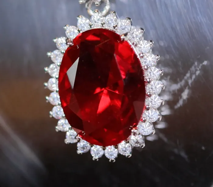 Necklaces Lab Diamonds London Womens Diamond Necklace Red Diamond Necklace Red Diamond Pendant