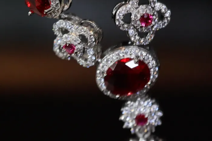 Necklaces Lab Diamonds London Womens Diamond Necklace Red Diamond Necklace Red Diamond Pendant