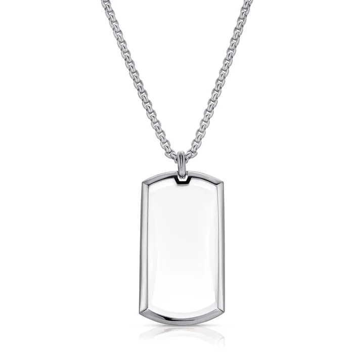 Necklaces Moderne Monocle Hudson Silver Magnifier Pendant Necklace