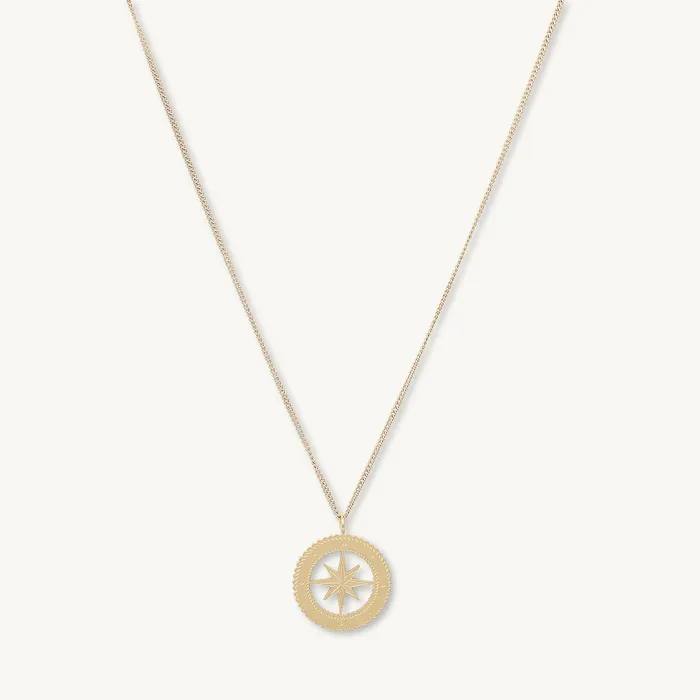 North Star Compass Necklace Camile Stone Necklaces