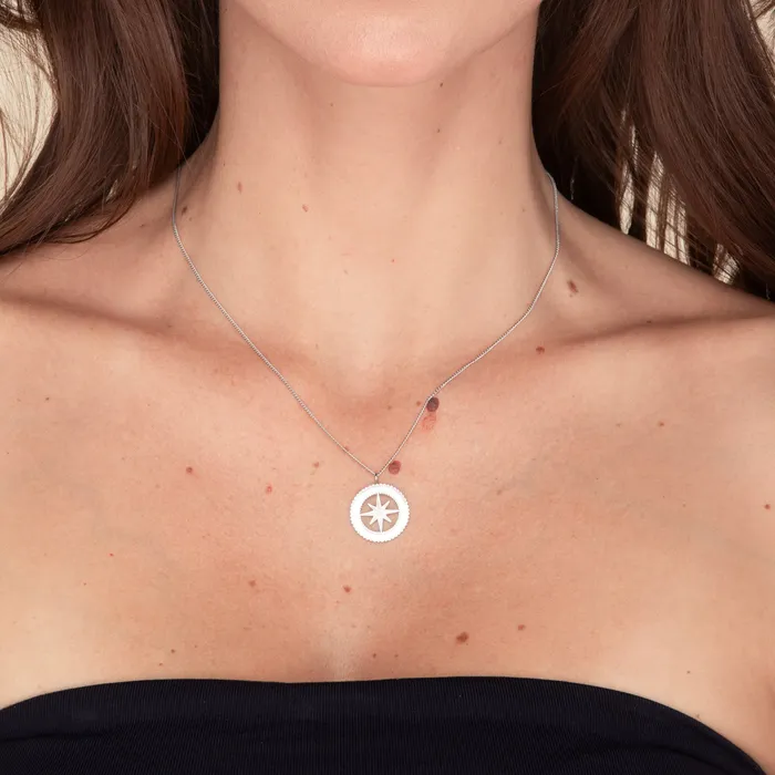 North Star Compass Necklace Camile Stone Necklaces