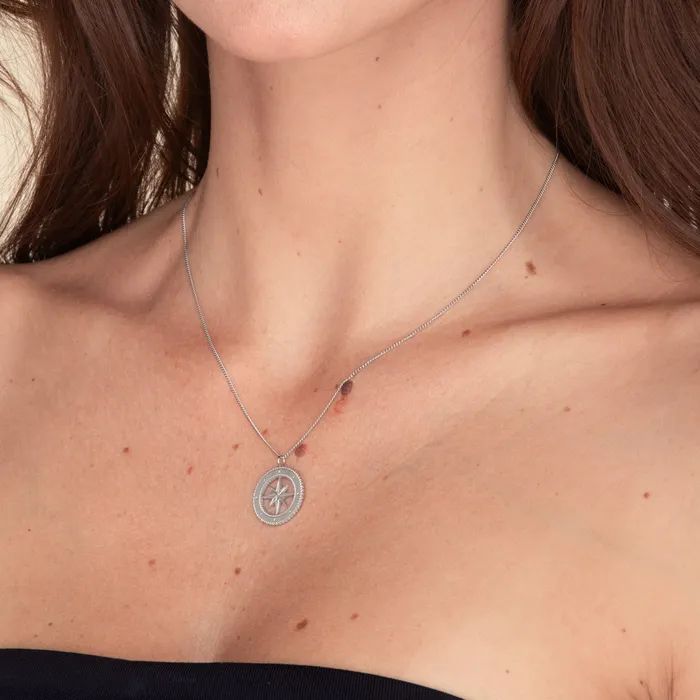 North Star Compass Necklace Camile Stone Necklaces