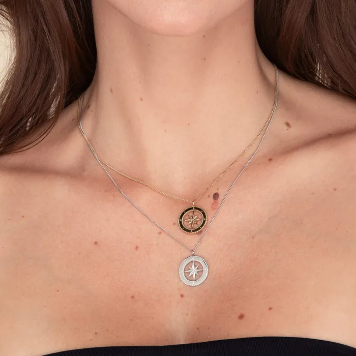 North Star Compass Necklace Camile Stone Necklaces