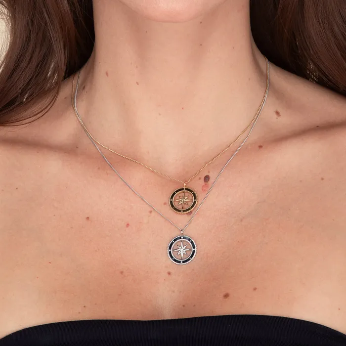 North Star Compass Necklace Camile Stone Necklaces