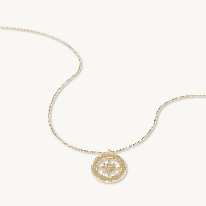 North Star Compass Necklace Camile Stone Necklaces