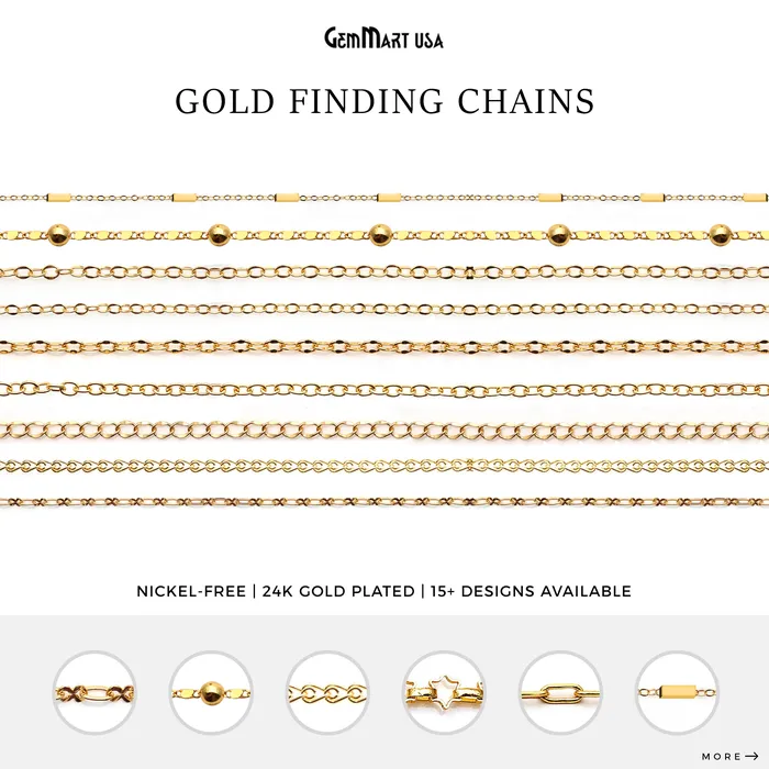 PreStyled Sets GemMartUSA Dainty Gold Plated Wholesale DIY Jewelry Making Supplies Chains PreStyled Sets GemMartUSA Dainty Gold Plated Wholesale DIY Jewelry Making Supplies Chains