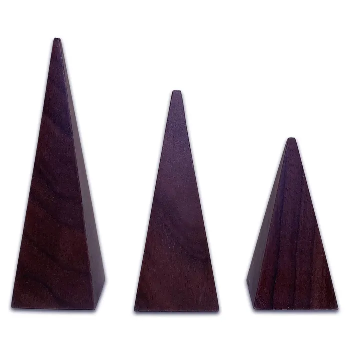 Rings 3 Piece Tiered Wood Pyramid Ring Stand Display JPIDisplay Rings 3 Piece Tiered Wood Pyramid Ring Stand Display JPIDisplay