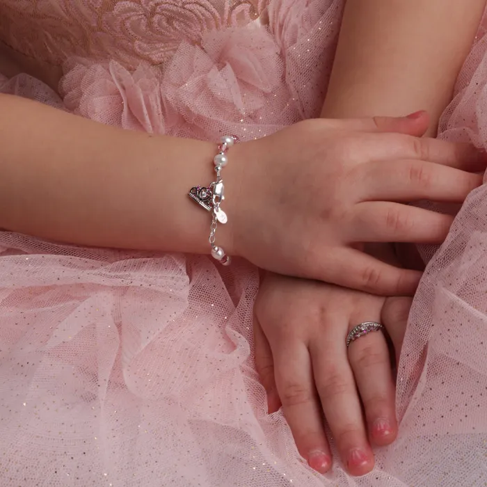 Rings Cherished Moments Jewelry Sterling Silver Tiara Baby Ring with CZs for Kids