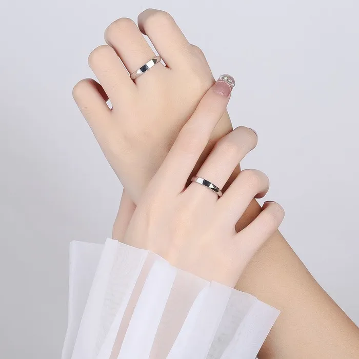 Rings Customized Jewel Couple Adjustable Light Sculpted Ring