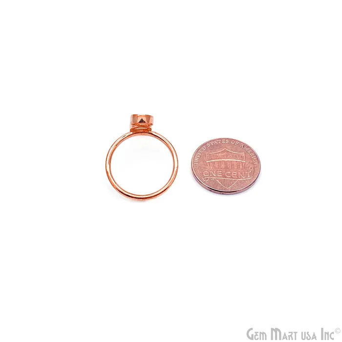 Rings GemMartUSA 3 Stone Bar Round Bezel Cup Blank Ring Rose Gold Plated 5mm Round Stone Slot With Open Backing Ring Setting Rings GemMartUSA 3 Stone Bar Round Bezel Cup Blank Ring Rose Gold Plated 5mm Round Stone Slot With Open Backing Ring Setting