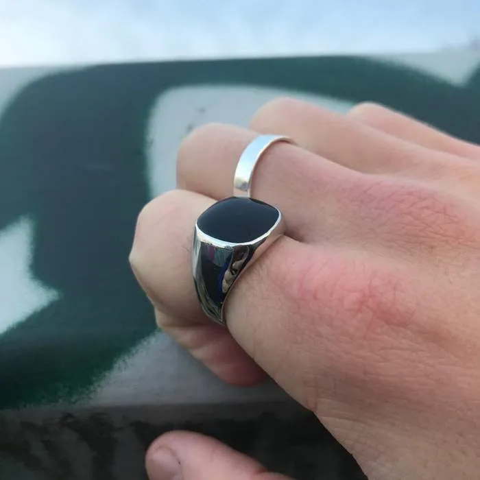 Rings Grace PK ROUND ONYX RING
