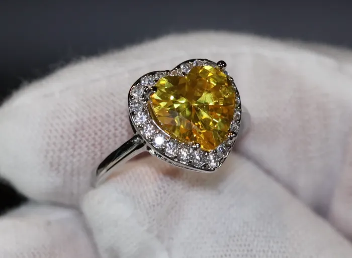Rings Heart Ring Heart Shaped Ring Heart Shape Ring Diamond Heart Ring Womens Yellow Diamond Ring Engagement Ring Yellow Diamond Ring Lab Diamonds London