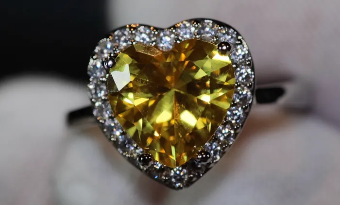 Rings Heart Ring Heart Shaped Ring Heart Shape Ring Diamond Heart Ring Womens Yellow Diamond Ring Engagement Ring Yellow Diamond Ring Lab Diamonds London