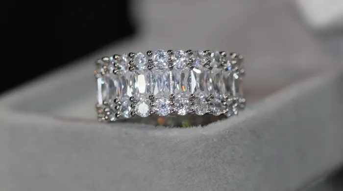 Rings Lab Diamonds London Baguette Ring Eternity Ring Mens Iced Out Ring Womens Eternity Ring