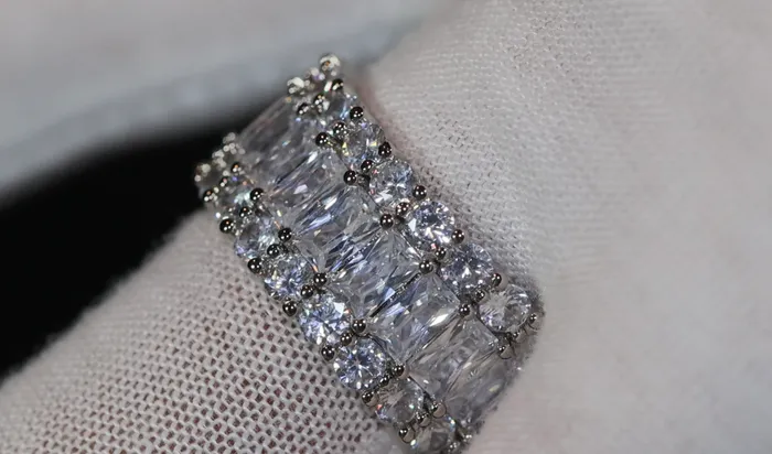 Rings Lab Diamonds London Baguette Ring Eternity Ring Mens Iced Out Ring Womens Eternity Ring